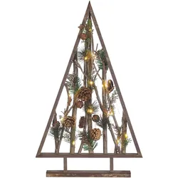 Weihnachtsdekoration LED SVIDAL Weihnachtsbaum 62 cm Braun
