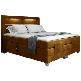 Fun Möbel Boxspringbett Gelb,