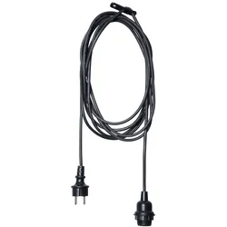 Kabel mit E27 Lampenfassung für Lampenschirme/Hängeleuchten 2,5m Außen