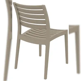 CLP Ares Gartenstuhl 48 x 58 x 82 cm schlamm 2er Set