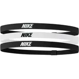 3er Pack NIKE 2.0 elastische Haarbänder mit Silikonstreifen 036 black/white/black