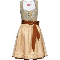 Krüger Madl Dirndl Kurzes Dirndl blau|gelb 40