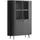 lookway Vitrine ELODIE 112 x 155 x 40 cm Schwarz