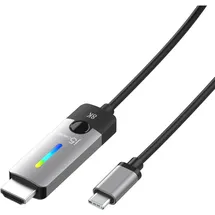 j5create USB-C zu HDMI 2.1 1,8 m Grau