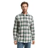 Tom Tailor Langarmhemd kariert Weiß Multicolor Check M