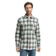 Tom Tailor Langarmhemd kariert Weiß Multicolor Check M