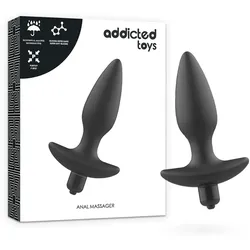 Vibrierender analplug schwarz mit tinte addicted toys