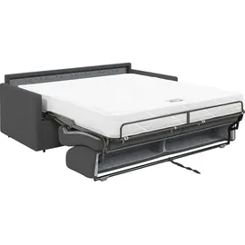 vente-unique Schlafsofa 3-Sitzer – Liegefläche: 140 cm – Matratzenhöhe: 18 cm – Stoff - Grau - CALIFE