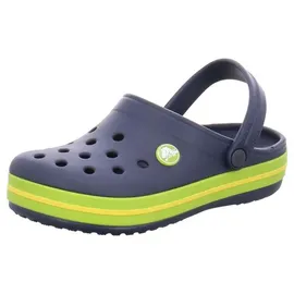 Crocs Kid's Crocband Clog Navy/Volt Green 20,5