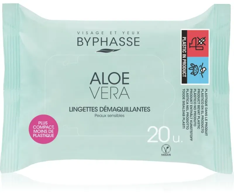 BYPHASSE Aloe Vera Abschminktücher 20 St.