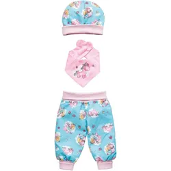 HELESS 1080 Puppen-Baby-Outfit "Einhorn Emil & Fee Emma", 3-teilig, Gr. 28-35 cm