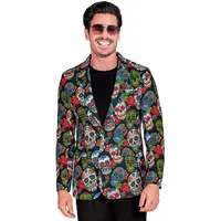 W WIDMANN MILANO Party Fashion - Jackett für Herren, Anzugjacke, leuchtet unter UV-Licht, Halloween Verkleidung