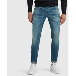 Slim-fit-Jeans PME LEGEND "Legend XV Denim", Herren, Gr. 38, Länge 32, blau (dirty wash), Denim/Jeans, Obermaterial: 98% Baumwolle, 2% Elasthan, Jeans