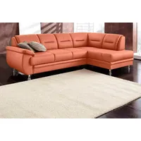 sit&more Ecksofa Mailand L-Form, B: 250 cm, optional Bettfunktion,Ottomane,inkl 5 Jahre Herstellergarantie braun