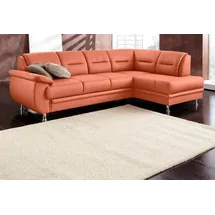 sit&more Ecksofa Mailand L-Form, B: 250 cm, optional Bettfunktion,Ottomane,inkl 5 Jahre Herstellergarantie braun