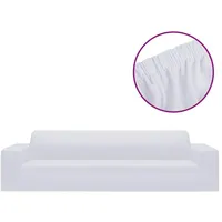 vidaXL Sofahusse 4-Sitzer Weiß 220 x 50 cm