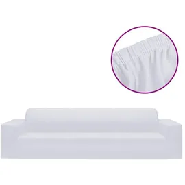 vidaXL Sofahusse 4-Sitzer Weiß 220 x 50 cm