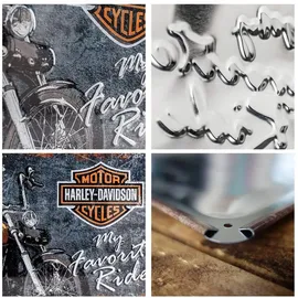 Nostalgic-Art Blechschild 20 x 30 "Harley-Davidson Favourite Ride" - Motorradzubehör - Geschenkideen