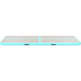 vidaXL Aufblasbare Gymnastikmatte mit Pumpe 800x100x10 cm PVC Grün