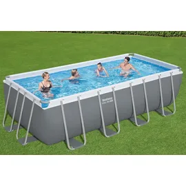 BESTWAY Steel Pro MAX Frame Pool Set 488 x 244 x 122 cm inkl. Sandfilteranlage