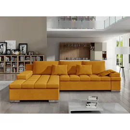Mirjan24 Ecksofa Orange, 6-Sitzer, Ottomane links,L-Form, 310x175 cm, Wohnzimmer, Sofas & Couches, Wohnlandschaften, Ecksofas