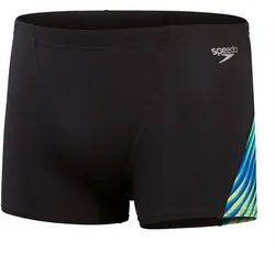 SPEEDO Badehose ALOV DIGI V-CUT ASHT AM BLUE/GREEN, Black/True Cobalt, 8