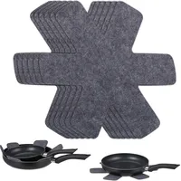 Relaxdays Pfannenschoner 8er Set Grau