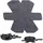 Relaxdays Pfannenschoner 8er Set Grau