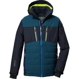 KILLTEC Jungen Skijacke/Funktionsjacke mit abzippbarer Kapuze und Schneefang KSW 385 BYS SKI JCKT, dunkelnavy, 176,