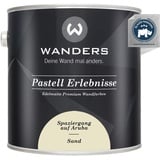 Wanders Pastell Erlebnisse 2,5L - Sand/Helles Beige - Edelmatte Wandfarbe! Küchenmöbellack und Möbelfarbe. Kreidefarbe für Holz & mehr. Hohe Deckkraft, schnell trocknend