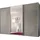 STAUD Schwebetürenschrank Sonate Lucca mit Spiegel 280 x 222 x 68 cm Grau