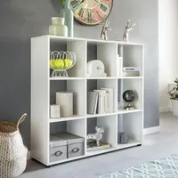 FineBuy Bücherregal SARA Holz Standregal Regal Aufbewahrungsregal Holzregal Raumteiler