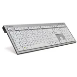 LogicKeyboard SKB-AJPU-FR USB AZERTY Aluminium - Weiß