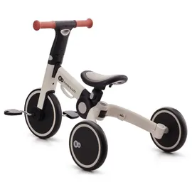 Kinderkraft 4TRIKE Dreirad 3 in 1, Leicht Rutscher, Laufrad, Zusammenklappbar, ergonomische Sattel, ab 12 Monat bis 5 Jahre, Grau, 69
