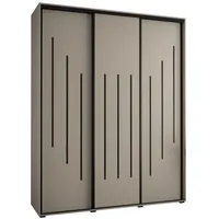 Abiks möbel MÖBEL Kryspol Schwebetürenschrank, Kaschmir, Metall, Nachbildung, 10