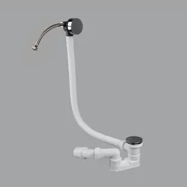 preotec p20 Click-Clack Ab- und Überlaufgarnitur mit Wanneneinlauf,, CLF800CR, CLFM