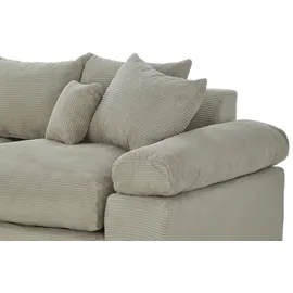 Smart Big Sofa Lionore Cordstoff natur