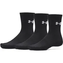 Under Armour Performance Cotton Crew Socken 3er Pack Black/White 42-47,5