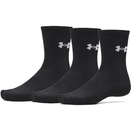 Under Armour Performance Cotton Crew Socken 3er Pack Black/White 42-47,5