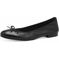 TAMARIS Damen Klassische Ballerina 1-22126-43 Schwarz 001 Black Led...