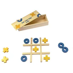 Tic Tac Toe Spiel aus Holz