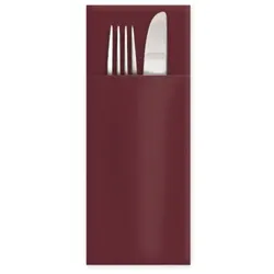 SWS 1250 Servietten Bestecktaschen CutleryStar PREMIUM PAP 40x32 cm bordeaux