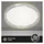 Briloner LED Panel Cadre 1 rund Aluminiumfarbig/Weiß