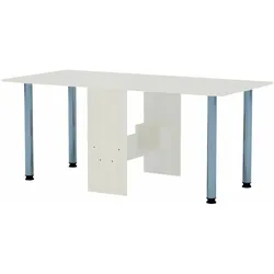 Esstisch ausklappbar Klapptisch Esszimmer-Küchen Tisch klappbar weiß Bürotisch