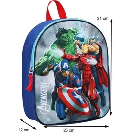 Vadobag Kinderrucksack Rucksack Avengers 3D - Bunt
