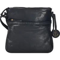 Harbour 2nd Umhängetasche River Leder ash | Schwarz