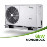 Midea 6 kW Monoblock Wärmepumpe MHC-V6W/D2N8-BE30 Energieklasse A++