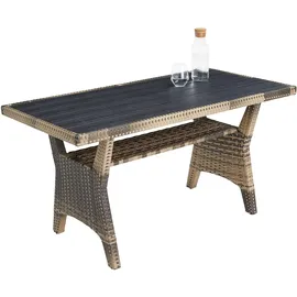 Tectake tectake® Rattan Lounge Catania für 6 Personen, widerstandsfähig