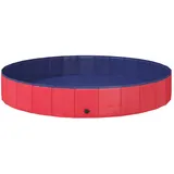 vidaXL Kinder Schwimmbecken Rot Ø200 x 30 cm