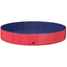 vidaXL Kinder Schwimmbecken Rot Ø200 x 30 cm